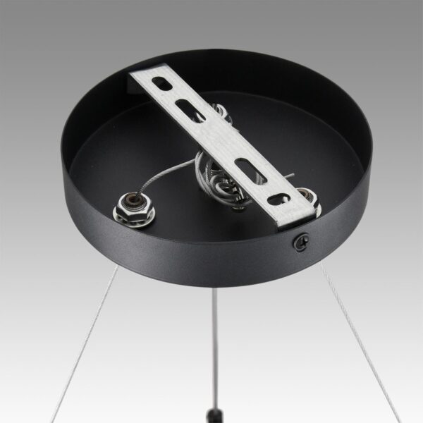 8242/9 COMFI LN26 245 черный металл Светильник подвесной LED GX53 8*7W 220V LUAZANA