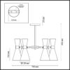 26fba26014b5e3f33bd975cca0c83505 3661/6C MODERNI LN26 213 хром/матовый белый Люстра потолочная E14 6*60W 220V QUINN