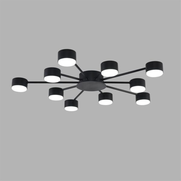 8344/10C COMFI LN26 251 черный, металл Люстра GX53 LED 10*7W 220V TORINA