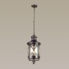4045/3 NATURE ODL18 701 черный/золотая патина Уличный светильник-подвес IP44 E14 3*60W 220V SATION
