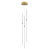 6639/33L HIGHTECH ODL24 225 металл/античная бронза/белые бусы из акрила Подвесной светильник IP 20 LED 33W 3500K 220V MONELLA
