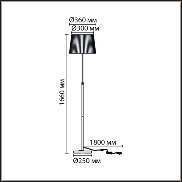 29b7e56fddc44bb75284dd49215862c9 8302/1F MODERNI LN26 519 бронза/черный/бежевый, металл/текстиль Торшер E27 1*60W 220V TUNE