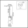 8363/1A ECO LN26 330 черный/белый, металл/бетон Подвес E27 LED 10W 220V TESLA