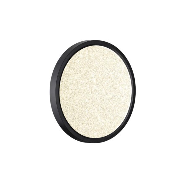 7662/18L MITRA LED SN 555 Светильник пластик/белый/черный LED 18Вт 3000/4000K D230 IP40 OMEGA BLACK