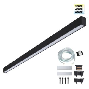 2c403fb3dd3509f0155c6099ae5a4d23 359605 OVER NT25 000 черный Светильник линейный светодиод. с переключ. цв. температуры IP20 LED 40W 220-240V 3000К4000К6000К FATTO