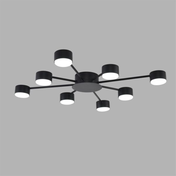 2f25615264686175006e304b0561de75 8344/8C COMFI LN26 251 черный, металл Люстра GX53 LED 8*7W 220V TORINA