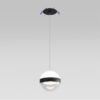 5075/9L L-VISION ODL24 355 черный/прозрачн./молочный/металл/акрил Подвес LED 9W 4000K 480лм RONI