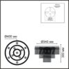 6576/11CR CLASSI LN24 000 черный/прозрачный/металл/стекло Люстра потолочная G9 11*20W 220V SPIRALS