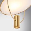 7028/2L HIGHTECH ODL25 000 золото/белый матовый/ металл/акрил Подвесной светильник золот. поворотный 150° IP20 LED GU10 2*7W ORBITE