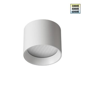 33909c0df8fe8b00aa5bcbfa4f357720 359592 OVER NT25 000 белый Светильник накладной светодиодный с переключ. цв. температуры IP20 LED 6W 220-240V 3000К4000К6000К ORBIS