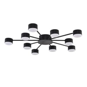 34a47d4e910080d7fb6886d7aadbd0a3 8344/10C COMFI LN26 251 черный, металл Люстра GX53 LED 10*7W 220V TORINA