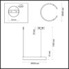 34aec2772160190fad981338e0cc6a23 6534/28L LEDIO LN26 265 чёрный Светильник подвесной LED 28W 3000/4000/6000К 220V INDIE