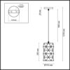 3729/1 SUSPENTIONI LN26 414 черный Подвес E27 1*60W 220V OLAF