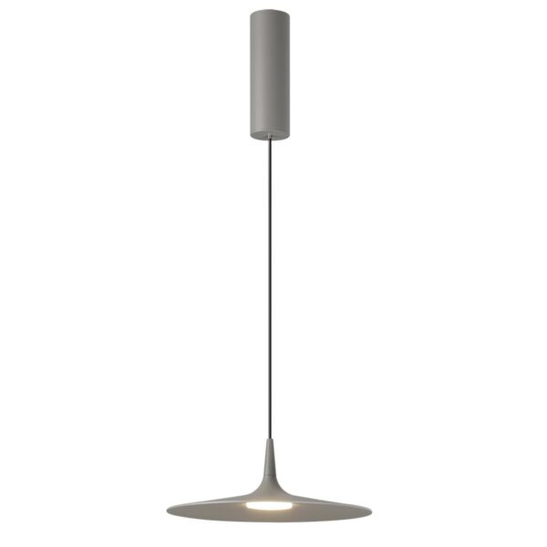7038/12L HIGHTECH ODL25 000 серый/металл/акрил Подвесной светильник IP20 LED 12W 3000K AC90-260V SOMBRA