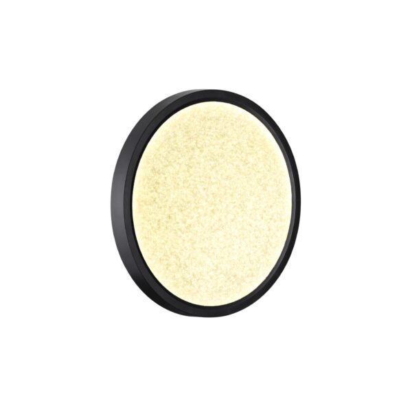 7662/18L MITRA LED SN 555 Светильник пластик/белый/черный LED 18Вт 3000/4000K D230 IP40 OMEGA BLACK