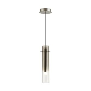 3756f5db582d244ed7e9d71aa2b9ec05 5062/5LA PENDANT ODL24 383 серебристый/дымчатый/металл/стекло Подвес LED 5W 3000K SHINY