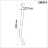 359331 KONST NT24 066 черный Светильник светодиодный IP20 LED 4000K 38W 170-265V 3360Лм RAMO