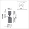 6586/2W MODERNI LN26 132 золото/прозрачный, металл/стекло Бра E14 2*40W 220V KASSIA