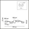 393cb8ee0eeaaf85e40e11596e8d67ad 8116/4C COMFI LN26 250 никель, металл Люстра потолочная LED GX53 4*7W 220V SANATA