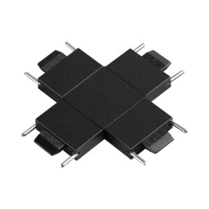 399de0df76c505f0f09326982a7f0be7 135270 SHINO NT24 093 черный Соединитель с токопроводом "X" для низковольтного шинопровода IP20 24V EASY