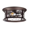 39ea8e540d8a93f09f253fe73e160656 4961/2C NATURE ODL22 703 темно-коричневый/стекло Ландшафтный потолочный светильник E27 2*60W IP44 MAVRET