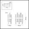 3afd549693ccdac976571bf4aba07d29 5272/2W MODERNI LN26 209 черный Бра E14 2*40W 220V MITSUKO