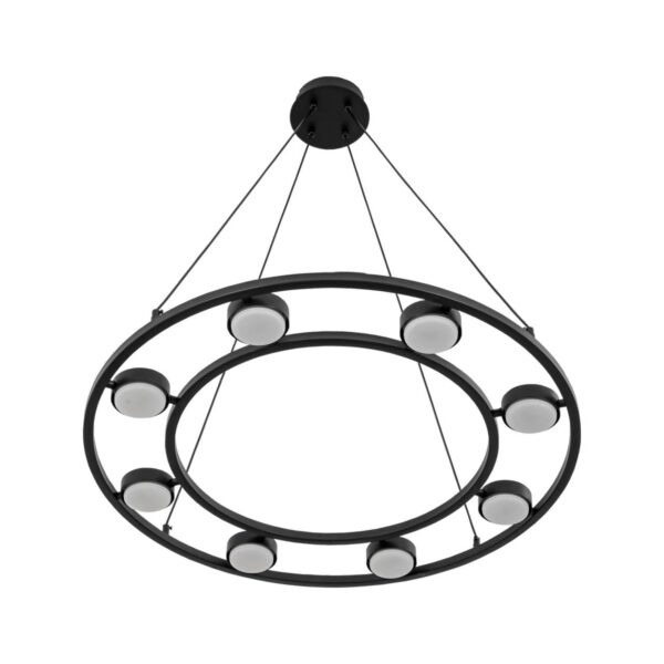 3b92e189b5813baea5aba0137624b485 8340/8 MODERNI LN26 254 черный, металл Люстра подвесная LED GX53 8*7W 220V TORINA