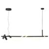 3bdc7c81f339861f881f10443b4b6606 4391/30L HIGHTECH ODL24 301 черный/металл/канат Подвесной св-к с раздельн. вкл IP20 LED 30W 1200Лм 4000K CORDA