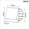 3caf5240265403716c2f90dac7a9fa14 359723 STREET NT25 766 черный Подсветка для лестниц с переключателем цв. температуры IP65 LED 3W 100-240V 2700К3200К4000К SCALA