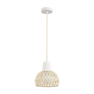 3d205ee359bfdf8fa329591a12973efc 8368/1B ECO LN26 327 белый/бежевый, цемент/металл/джутовый шнур Подвес E27 LED 10W 220V BOHO