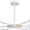 3d437aa078d9752fc55ade1af63b31eb 8097/6C MODERNI LN26 342 белый/белый металл, дерево/металл Люстра потолочная Е27 6*60W 220V ROSALINA