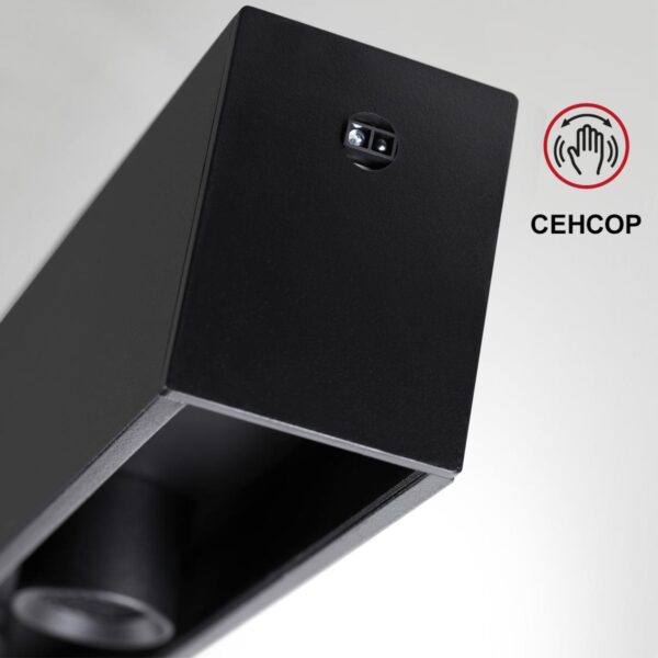 359305 OVER NT24 282 черный Светильник подвесной диммируемый со сменой цв.температуры (сенсор) IP20 LED 15W/30W 4000К/2700,4000,6000K 220-240V FERMO