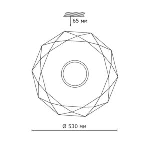 3d683a96a0f1505f7942496e9a11ca70 2057/EL PALE SN 000 Светильник пластик/белый/хром LED 72Вт 3000-6000K D530 IP43 пульт ДУ PRISA