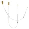 3db87bb943c6f98f09a8d239ae9df59f 6639/24CL HIGHTECH ODL24 225 металл/античная бронза/белые бусы из акрила Потолочный светильник (в комплекте 2 нити) IP 20 LED 24W 3500K 220V MONELLA