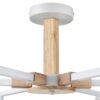 3f58ae28f384a91cad8775f8bbb60eed 8095/6C MODERNI LN26 340 белый/белый металл, дерево/металл Люстра потолочная Е27 6*60W 220V COLANGE