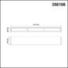3fae95a10c1703b87752e2238cea6eba 358106 OVER NT19 143 черный Светильник Волвошер IP20 LED 4000K 15W 24V RATIO
