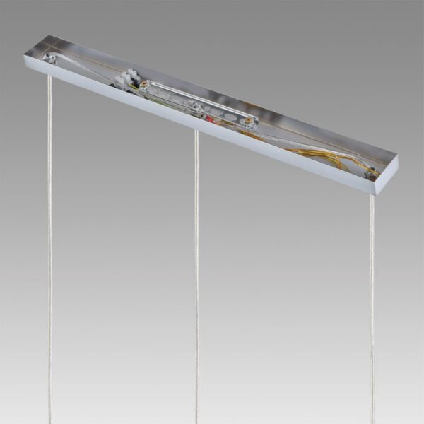 8102/3A COMFI LN26 408 хром/прозрачный металл/металл Подвес Е14 3*40W 220V ISHA