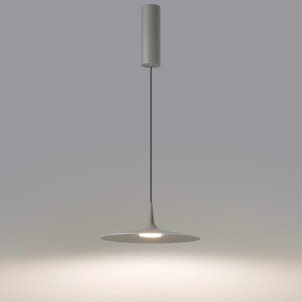 7038/12L HIGHTECH ODL25 000 серый/металл/акрил Подвесной светильник IP20 LED 12W 3000K AC90-260V SOMBRA