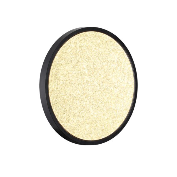 7662/24L MITRA LED SN 555 Светильник пластик/белый/черный LED 24Вт 3000/4000K D300 IP40 OMEGA BLACK
