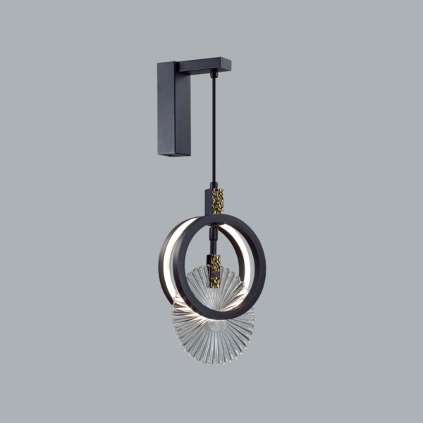 5421/17WL HIGHTECH ODL_EX25 083 черный/золото/металл/стекло Настенный светильник LED 17W 3000K 986Лм MERCURY