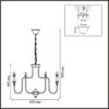 4502e8b02869bd6b3516ee1a4aa8798c 8317/8 CLASSI LN26 075 хром/металл Люстра E14 8*40W 220V SUANA