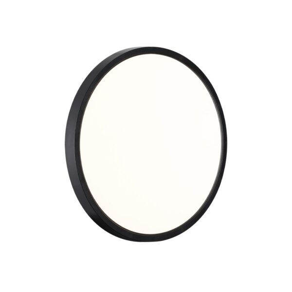 7660/24L MITRA LED SN 554 Светильник пластик/белый/черный LED 24Вт 3000/4000K D300 IP40 ALFA BLACK