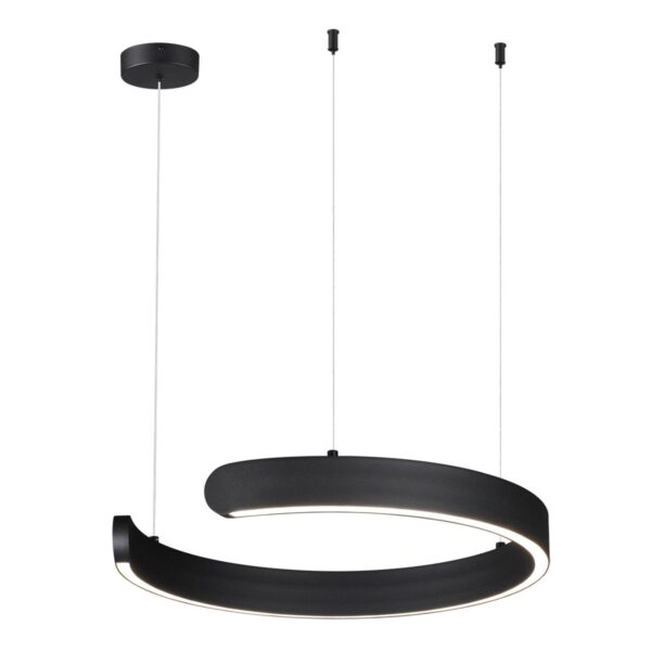 468dec6ae442cd196b448b53426f1459 6534/28L LEDIO LN26 265 чёрный Светильник подвесной LED 28W 3000/4000/6000К 220V INDIE