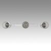 8102/3A COMFI LN26 408 хром/прозрачный металл/металл Подвес Е14 3*40W 220V ISHA