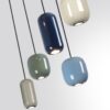 5053/7 PENDANT ODL24 000 цвет слонов.кости/мультиколор/металл Подвес GU10 LED 7*4W OVALI