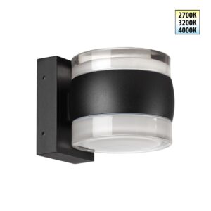 359720 STREET NT25 716 черный Светильник ландшафтный с переключателем цв. температуры IP65 LED 16W 100-240V 2700К/3200К/4000К ESTIMA