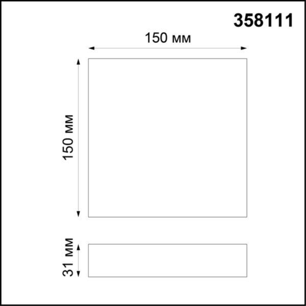 4b5167472de13895c75311819fe0e936 358111 OVER NT19 402 белый Накладной светильник IP20 LED 4000K 16W 85-265V ORNATE