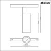 4c5b2f33839a63d937bc297f2b2e1afd 359496 SHINO NT24 136 черный Трековый низковольт. св-к диммир. со сменой цв.температуры, пульт ДУ/Tuya Smart Life IP20 LED 12W 48V 3000-6500K FLUM