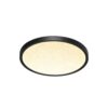 7662/24L MITRA LED SN 555 Светильник пластик/белый/черный LED 24Вт 3000/4000K D300 IP40 OMEGA BLACK