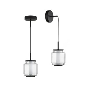 4cb17da67b0aea1288a33de902ce0e8f 5409/5L HIGHTECH ODL_EX24 105 черный/прозрачный/металл/стекло/акрил Подвесной светильник LED 5W 3000K 304Лм JAM